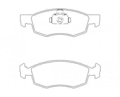 Brake Pad Set, disc brake 2384201 Textar