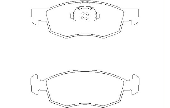 Brake Pad Set, disc brake 2384201 Textar