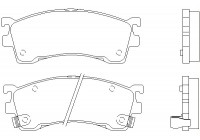 Brake Pad Set, disc brake 2384504 Textar