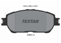 Brake Pad Set, disc brake 2385501 Textar