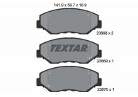 Brake Pad Set, disc brake 2386801 Textar