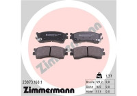 Brake Pad Set, disc brake 23873.160.1 Zimmermann