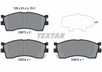 Brake Pad Set, disc brake 2387301 Textar