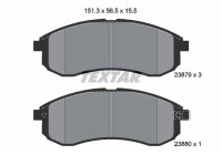 Brake Pad Set, disc brake 2387902 Textar