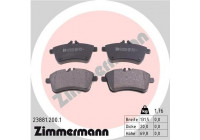 Brake Pad Set, disc brake 23881.200.1 Zimmermann