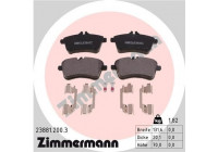 Brake Pad Set, disc brake 23881.200.3 Zimmermann
