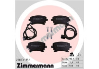 Brake Pad Set, disc brake 23883.175.1 Zimmermann