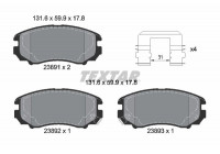 Brake Pad Set, disc brake 2389105 Textar