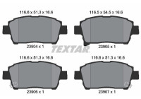 Brake pad set, disc brake 2390401 Textar