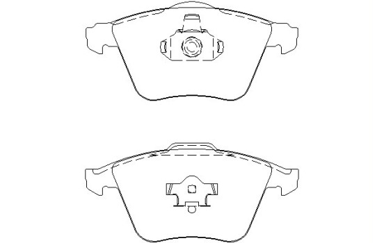 Brake Pad Set, disc brake 2391201 Textar