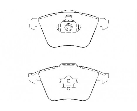 Brake Pad Set, disc brake 2391202 Textar