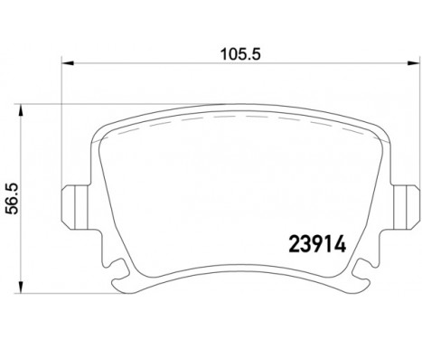 Brake Pad Set, disc brake 2391402 Textar