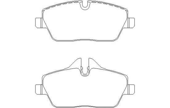 Brake Pad Set, disc brake 2391503 Textar