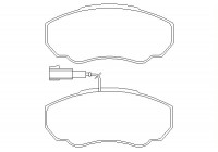 Brake Pad Set, disc brake 2391701 Textar