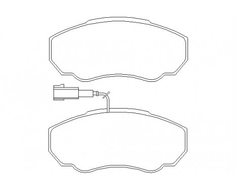 Brake Pad Set, disc brake 2391701 Textar