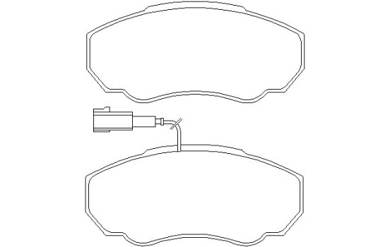Brake Pad Set, disc brake 2391701 Textar