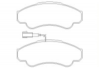 Brake Pad Set, disc brake 2391901 Textar