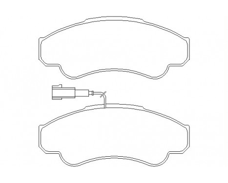 Brake Pad Set, disc brake 2391901 Textar