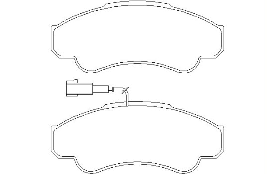 Brake Pad Set, disc brake 2391901 Textar