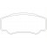 Brake Pad Set, disc brake 2392101 Textar