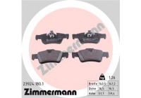 Brake Pad Set, disc brake 23924.180.1 Zimmermann