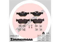 Brake Pad Set, disc brake 23926.170.2 Zimmermann