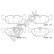 Brake pad set, disc brake 23927 00 704 00 Breck