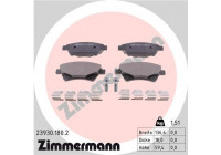 Brake Pad Set, disc brake 23930.180.2 Zimmermann