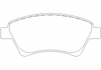 Brake Pad Set, disc brake 2393001 Textar