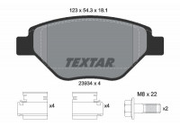 Brake Pad Set, disc brake 2393401 Textar