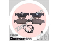 Brake Pad Set, disc brake 23935.175.2 Zimmermann