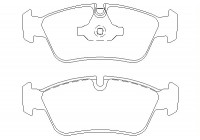 Brake Pad Set, disc brake 2393501 Textar