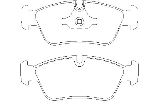 Brake Pad Set, disc brake 2393501 Textar