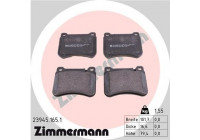 Brake Pad Set, disc brake 23945.165.1 Zimmermann