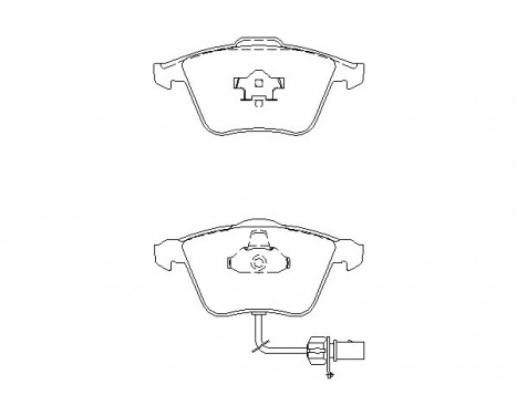 Brake Pad Set, disc brake 2395001 Textar