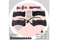 Brake Pad Set, disc brake 23955.160.2 Zimmermann