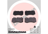 Brake Pad Set, disc brake 23960.175.1 Zimmermann