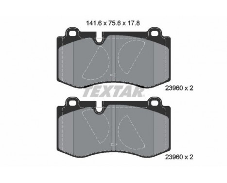 Brake Pad Set, disc brake 2396001 Textar, Image 2