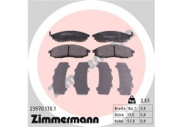 Brake Pad Set, disc brake 23970.170.1 Zimmermann