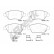 Brake pad set, disc brake 23982 00 702 10 Breck