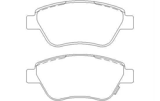 Brake Pad Set, disc brake 2398202 Textar