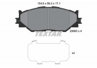 Brake Pad Set, disc brake 2398301 Textar