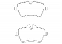 Brake Pad Set, disc brake 2398401 Textar