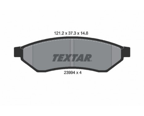 Brake Pad Set, disc brake 2399401 Textar