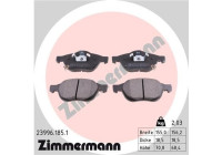 Brake Pad Set, disc brake 23996.185.1 Zimmermann