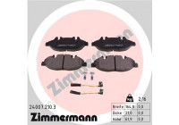 Brake Pad Set, disc brake 24007.210.3 Zimmermann