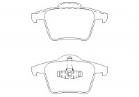 Brake Pad Set, disc brake 2401101 Textar