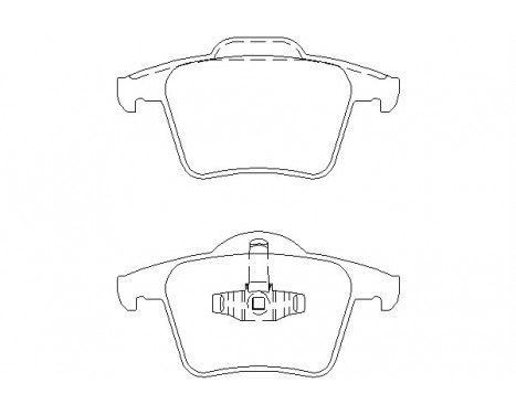 Brake Pad Set, disc brake 2401101 Textar