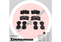 Brake Pad Set, disc brake 24013.155.1 Zimmermann