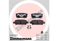 Brake Pad Set, disc brake 24014.155.1 Zimmermann